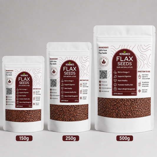 Herbanics Flax Seeds (Alsi) – Premium Quality Alsi Seeds | Omega-3, Fiber & Daily Wellness