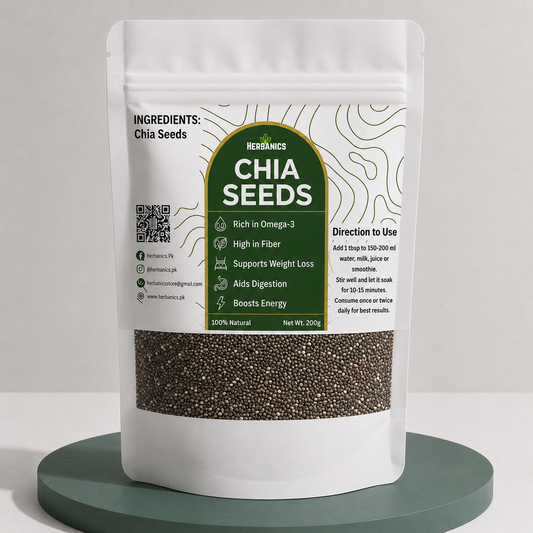 Herbanics Premium Chia Seeds | 100% Natural Superfood | Herbanics