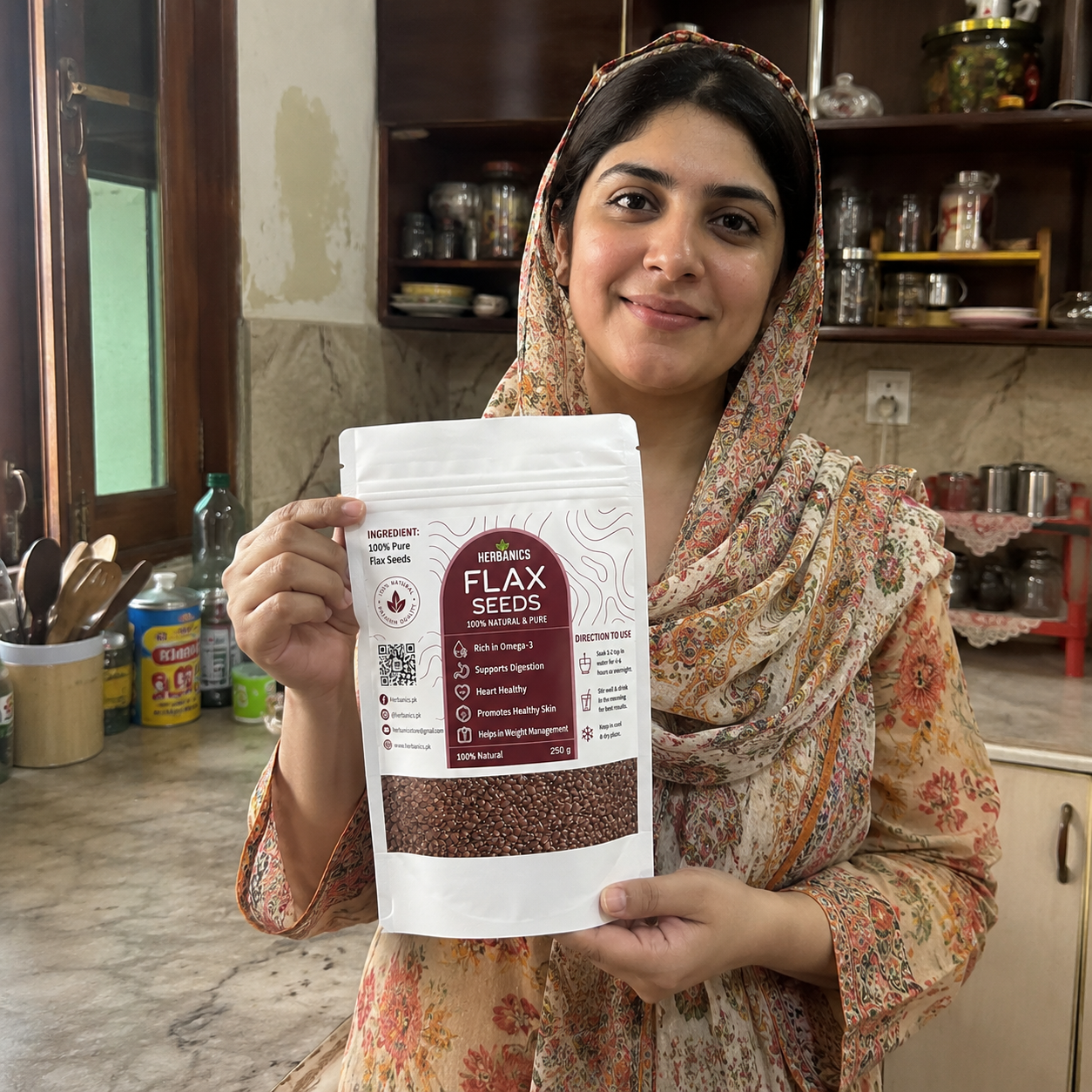 Herbanics Flax Seeds (Alsi) – Premium Quality Alsi Seeds | Omega-3, Fiber & Daily Wellness