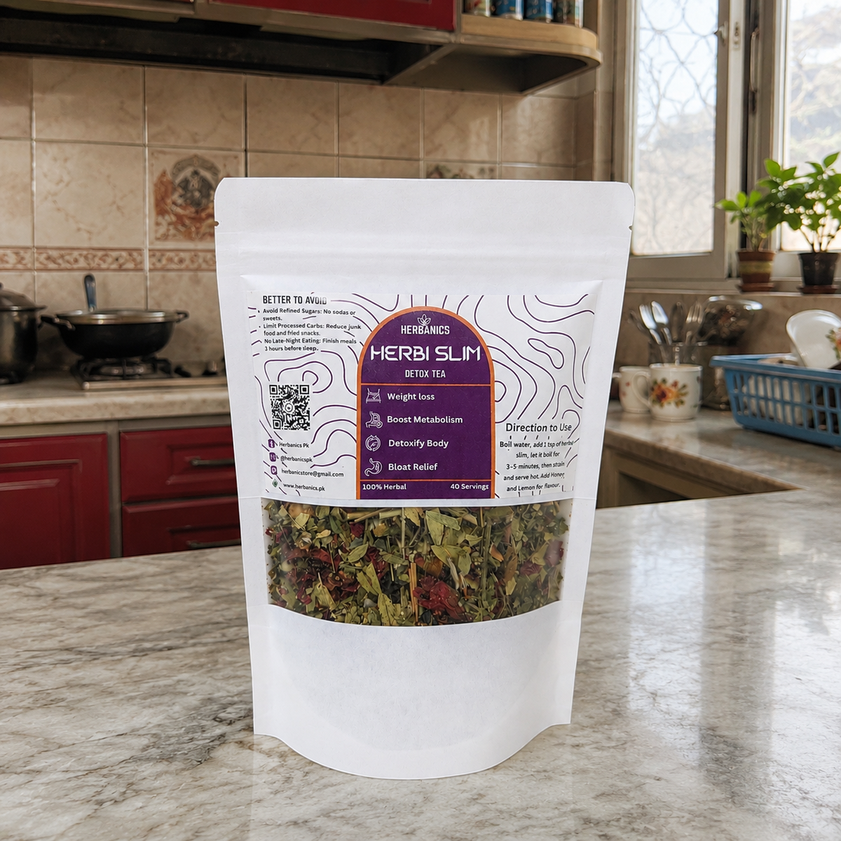 Herbi Slim Detox Tea | FREE Personalized Diet Plan🎁