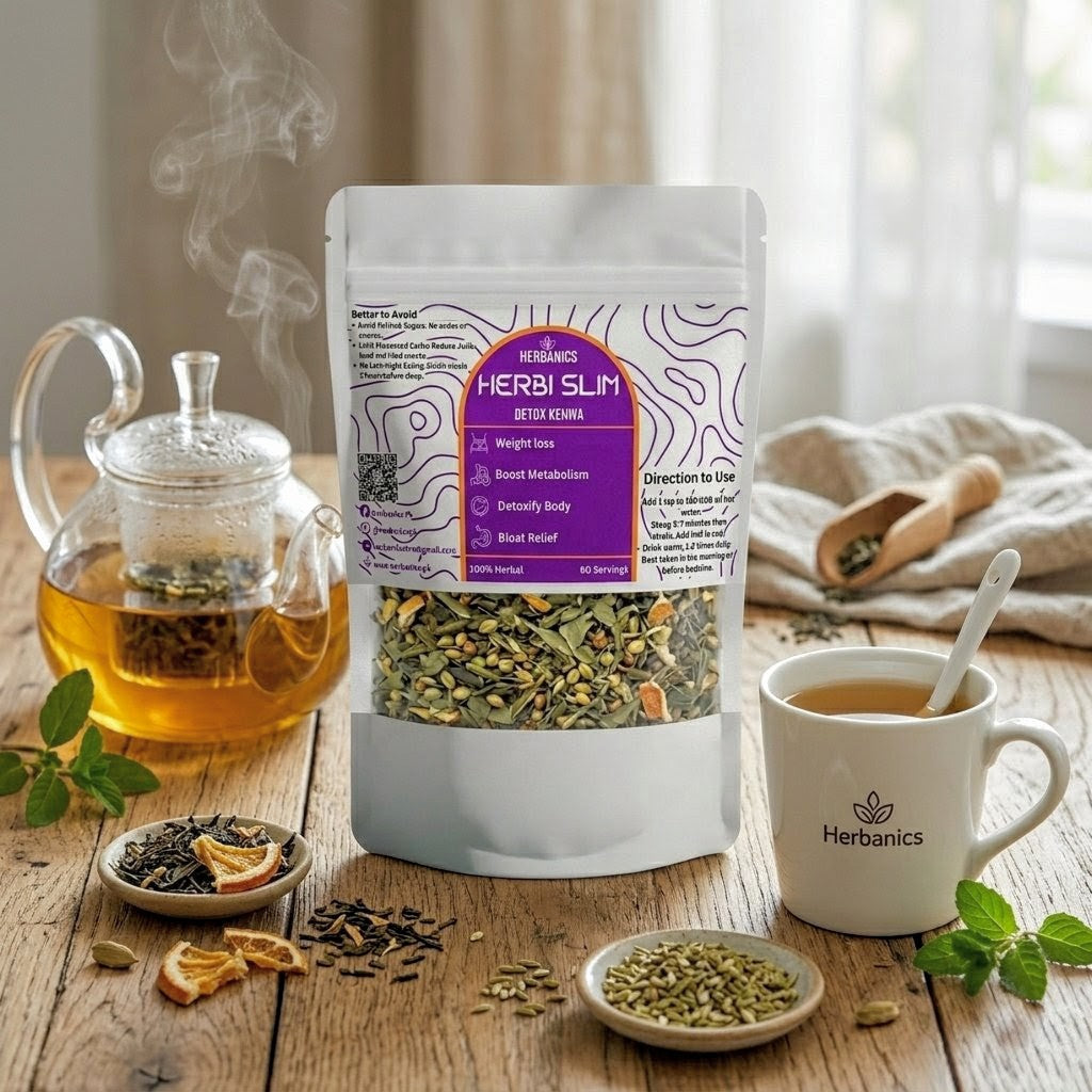 Herbi Slim Detox Tea | Natural Weight Loss & Belly Fat Detoxing – Herbanics