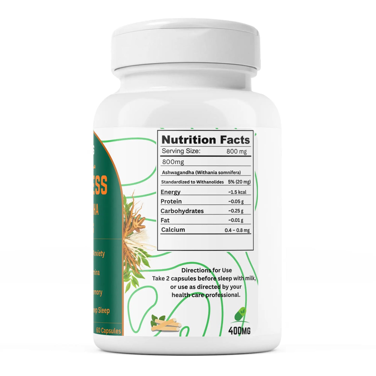 No Stress Ashwaganda Capsules