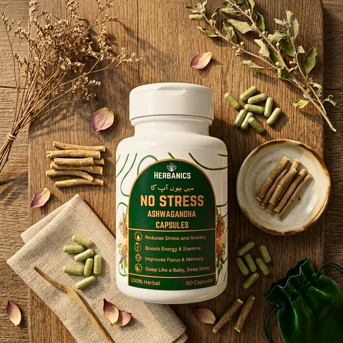No Stress Ashwaganda Capsules